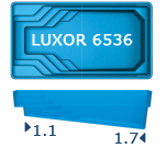 Композитный бассейн San Juan Luxor 6536 (6,5 х 3,6)