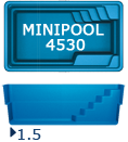 Композитный бассейн San Juan MINIPOOL 4530 (4,5 х 3,0)