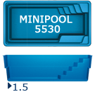 Композитный бассейн San Juan MINIPOOL 5530 (5,5 х 3,0)