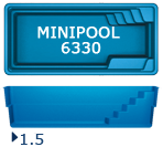 Композитный бассейн San Juan MINIPOOL 6330 (6,3 х 3,0)